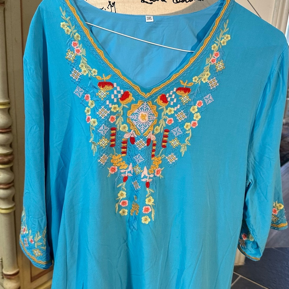 3 embroidery tops
